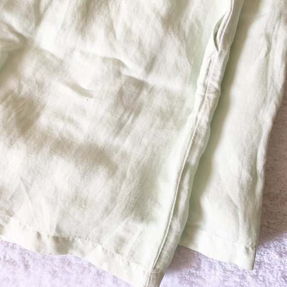 ✨NEW✨ Madewell Linen-Blend Pull-On Pleated Shorts - Eco-friendly Sustainable - Picture 10 of 10